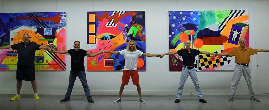 Rainer Lagemann, Emilio Merlina, Antonio Guerrero, Michael St Amand and Richard Tooke at the Georgian National Museum, Tbilisi-2012