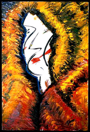 Fur Oil on Canvas Michael St. Amand 1984